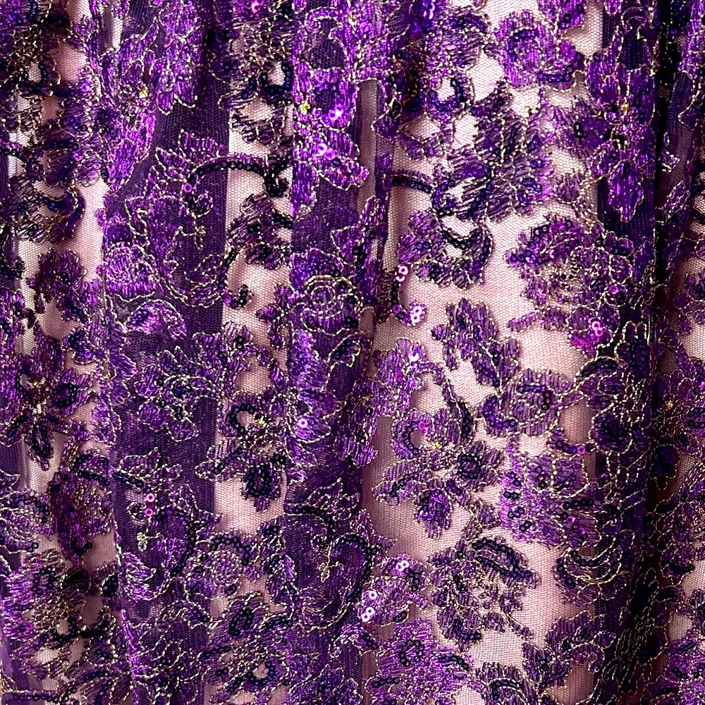 Roberta Formal Purple Strapless Dress - Picture 5 of 11